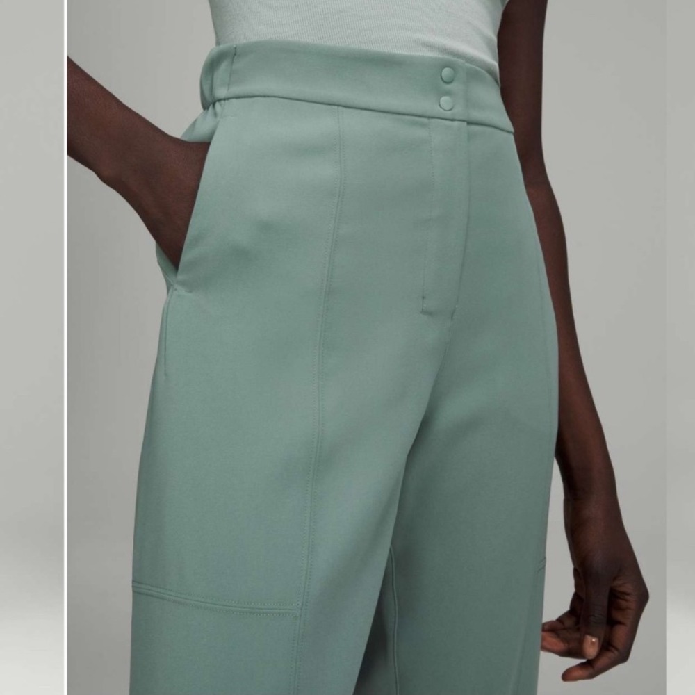Lululemon Dynamic Days Pant *Travel WovenTidewater‎ Teal Size 28 - Picture 2 of 12